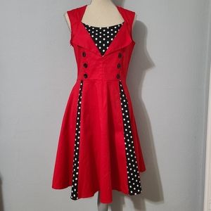NWT Killreal Rockabilly Swing Dress‎ Size Large